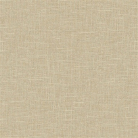 Sand Crosshatch Linen Wallpaper