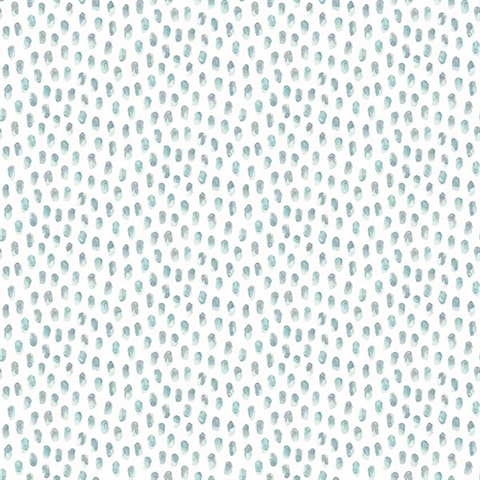 Sand Drips Aqua Painted Dots Wallpaper
