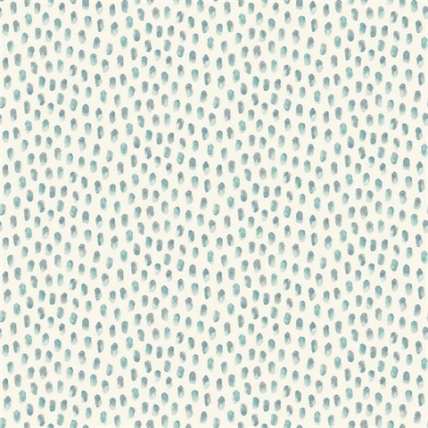 Sand Drips Aqua Painted Dots Watercolor Wallpaper