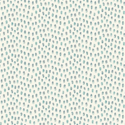 Sand Drips Aqua Painted Dots Watercolor Wallpaper