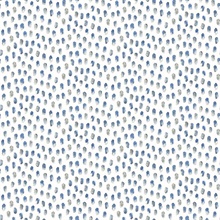 Sand Drips Blue Painted Dots Wallpaper