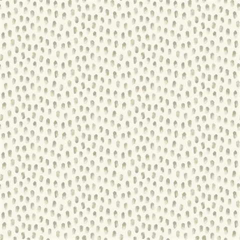 4071-71059 | Sand Drips Grey Painted Dots Watercolor Wallpaper