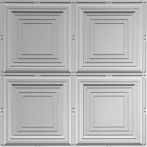 Sandcastle Ceiling Panels Metallic Silver