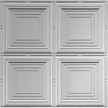 Sandcastle Ceiling Panels Metallic Silver