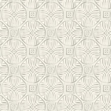 Sandee Grey Medallion Wallpaper