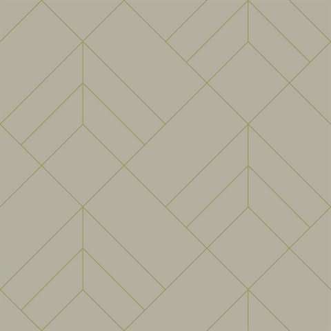 Sander Light Grey Foiled Geometric  Wallpaper