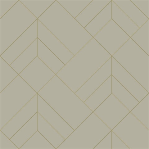 Sander Light Grey Foiled Geometric  Wallpaper