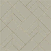 Sander Light Grey Foiled Geometric  Wallpaper