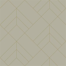 Sander Light Grey Foiled Geometric  Wallpaper