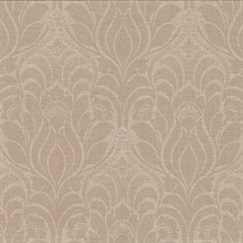 Sandor Light Brown Damask