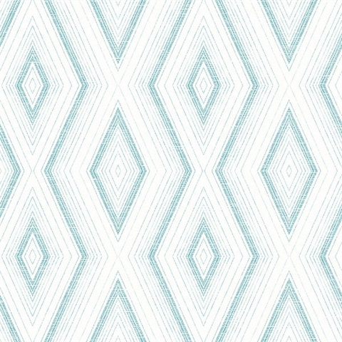 Santa Cruz Turquoise Geometric Wallpaper
