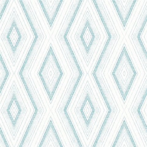 Santa Cruz Turquoise Geometric Wallpaper