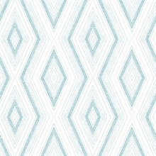 Santa Cruz Turquoise Geometric Wallpaper