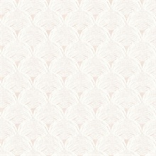 Santiago Coral Scalloped Shells Wallpaper