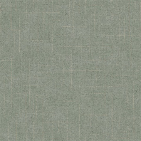 Saratoga Jade Faux Linen Wallpaper