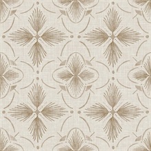 Sari Hint of Sun Medallion Wallpaper