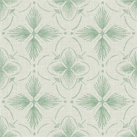 Sari Matcha Medallion Wallpaper