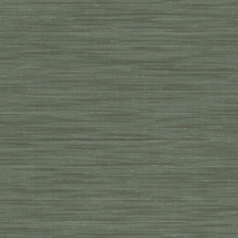 Sari Silk Green Faux Fabric Wallpaper