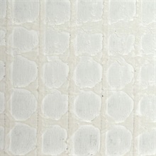 Sarto White Handcrafted Specialty Wallcovering