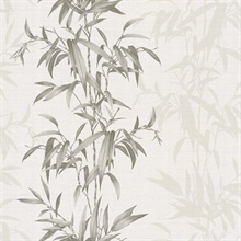 Savage Gardens Hazel Reed Stripe Natural Grasscloth Wallpaper