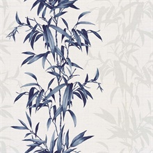 Savage Gardens Kalani Reed Stripe Natural Grasscloth Wallpaper