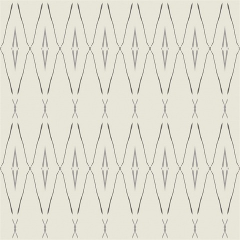 Savanna Pearlescent Painterly Trellis Faux Grasscloth Wallpaper