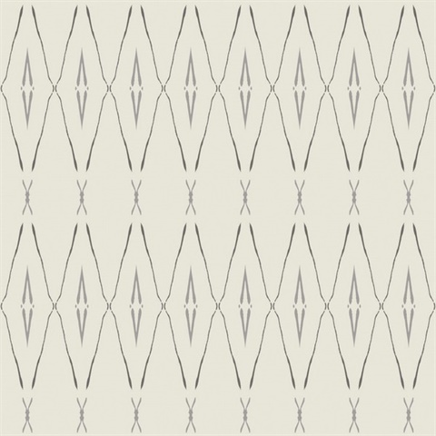 Savanna Pearlescent Painterly Trellis Faux Grasscloth Wallpaper