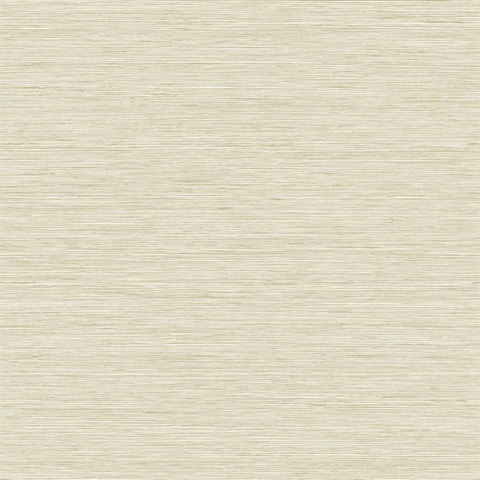 Savannah Faux Beach Grasscloth Cream Wallpaper
