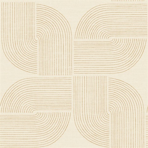 Savoye Wheat Spiral Arches Wallpaper