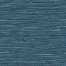 Saybrook Faux Rushcloth Nautica Blue Peel and Stick Wallpaper
