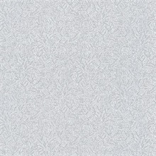 Sayuri Silver Small Leaf Trail Wallpaper