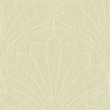 Scallop Light Grey Wallpaper