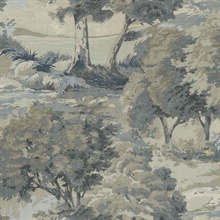 Scenic Trees Seashell Wallpaper