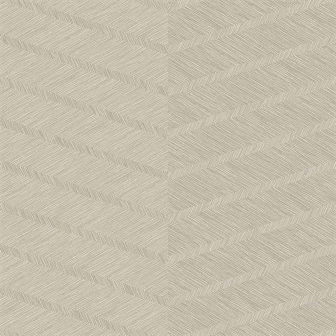 Scott Living Aspen Champagne Chevron Non Woven Unpasted Wallpaper