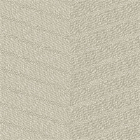 Scott Living Aspen Champagne Chevron Non Woven Unpasted Wallpaper