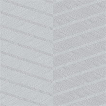 Scott Living Aspen Grey Chevron Non Woven Unpasted Wallpaper