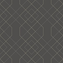 Scott Living Ballard Grey Geometric Non Woven Unpasted Wallpaper