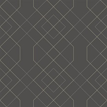 Scott Living Ballard Grey Geometric Non Woven Unpasted Wallpaper