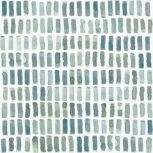 Scott Living Brynne Green Modern Watercolor Rectangle Wallpaper