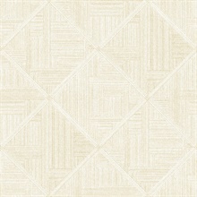 Scott Living Cade Yellow Geometric Textured Diamond Wallpaper