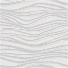 Scott Living Chorus Silver Vertical Textured Wave Wallpaper