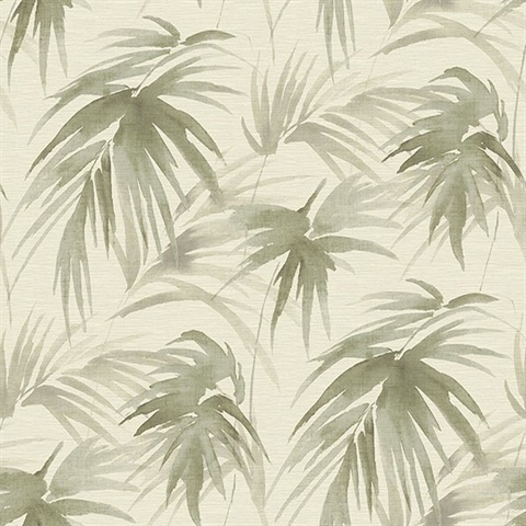 Scott Living Darlana Sage Grasscloth Non Woven Unpasted Wallpaper