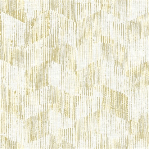 Scott Living Demi Yellow Distressed Vertical Textured Wallpaper