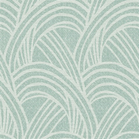 Scott Living Farrah Green Textured Geometric Wallpaper
