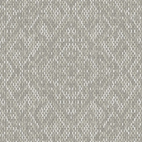 Scott Living Felix Grey Geometric Textured Faded Diamond Wallpaper