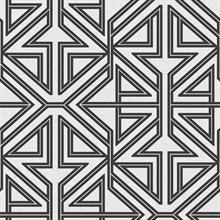 Scott Living Kachel Black and White Modern Geometric Wallpaper