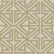 Scott Living Kachel Gold Modern Geometric Wallpaper