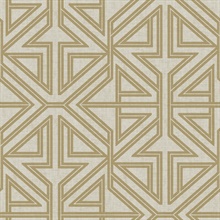 Scott Living Kachel Gold Modern Geometric Wallpaper