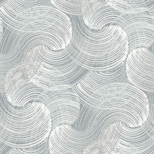 Scott Living Karson Slate Swirling Geometric Non Woven Unpasted Wallpa