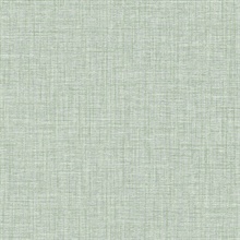 Scott Living Lanister Green Faux Linen Textured Wallpaper